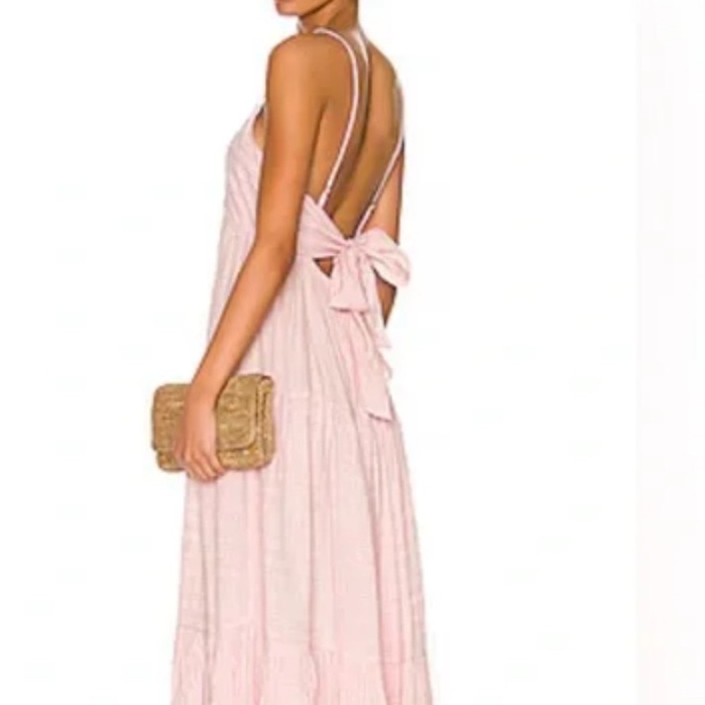 LSpace Santorini maxi dress in Rose Quarts- size XS